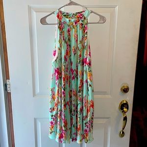 Bellamie Flower High Neck Dress